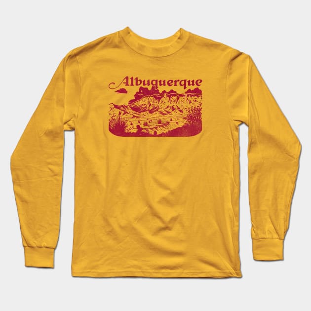 Albuquerque Long Sleeve T-Shirt by TouristTrash